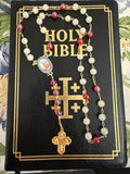 Saint Michael the Archangel Chaplet (18k gold-plated chain links)