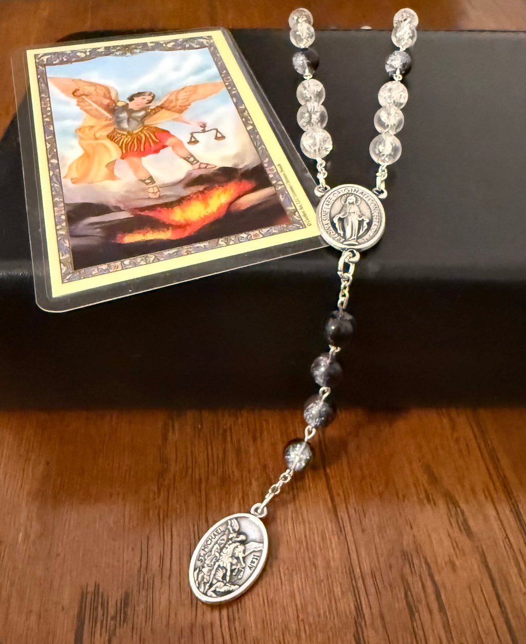 Saint Michael Chaplet (Black/White)