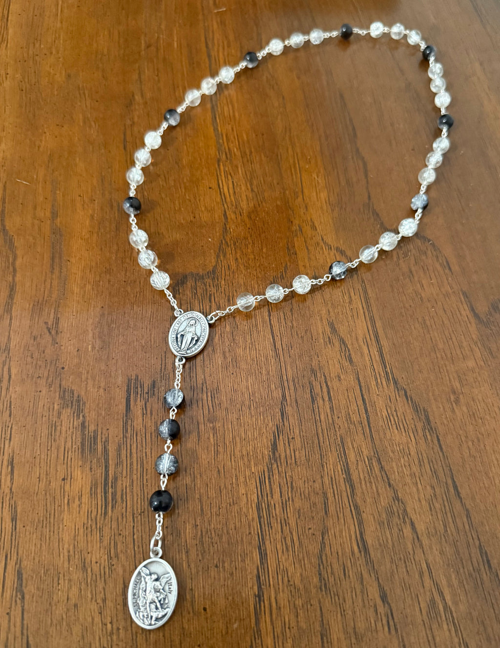 Saint Michael Chaplet (Black/White)
