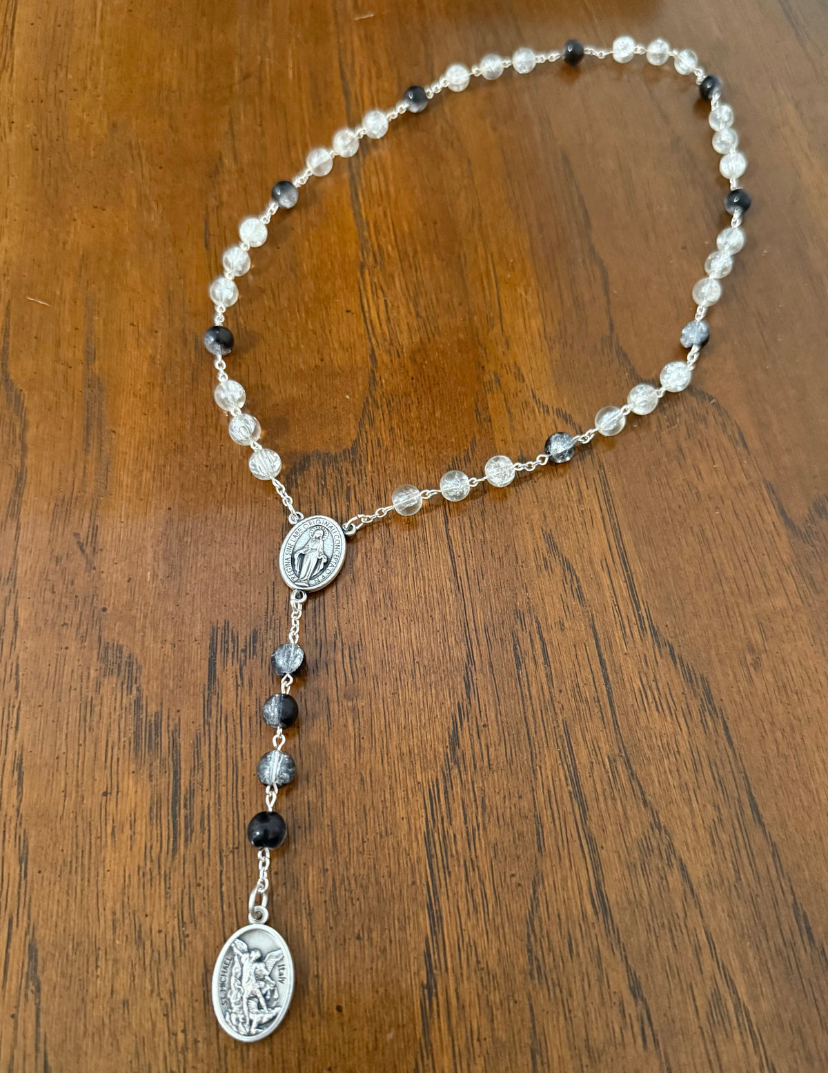 Saint Michael Chaplet (Black/White)