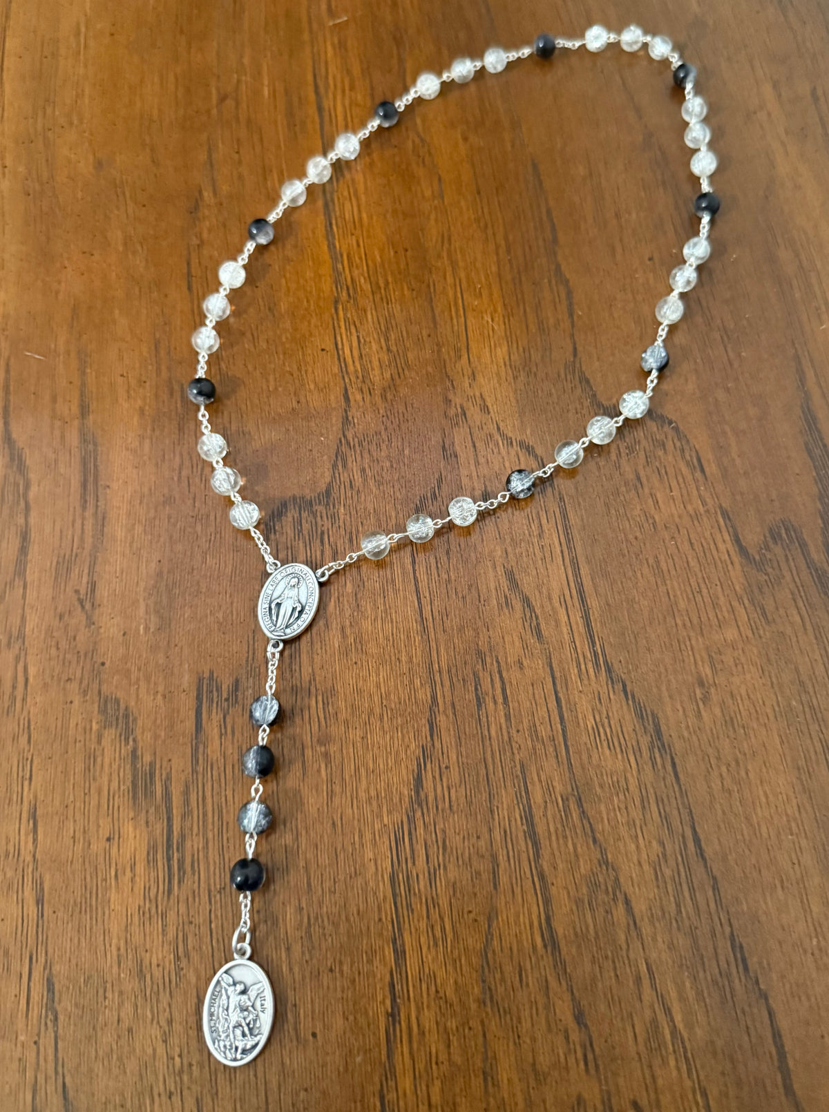 Saint Michael Chaplet (Black/White)
