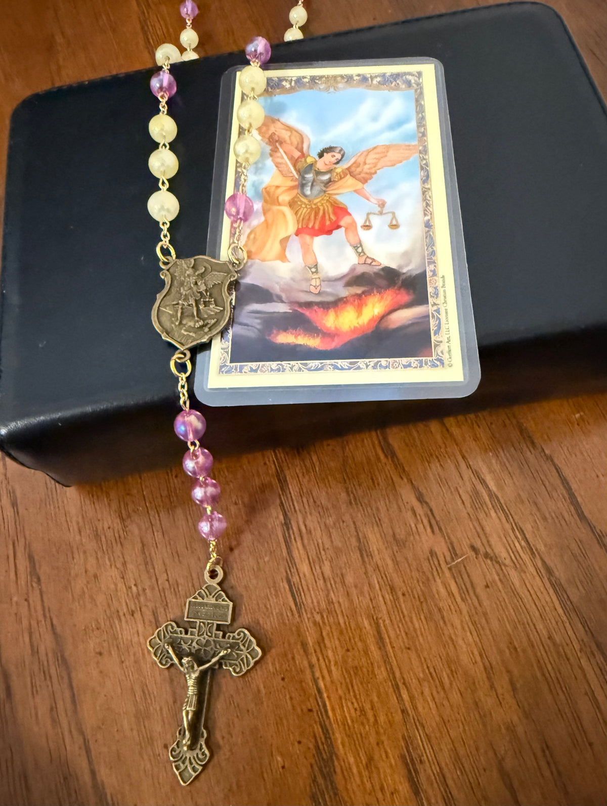 Saint Michael Chaplet (Forged Pink)