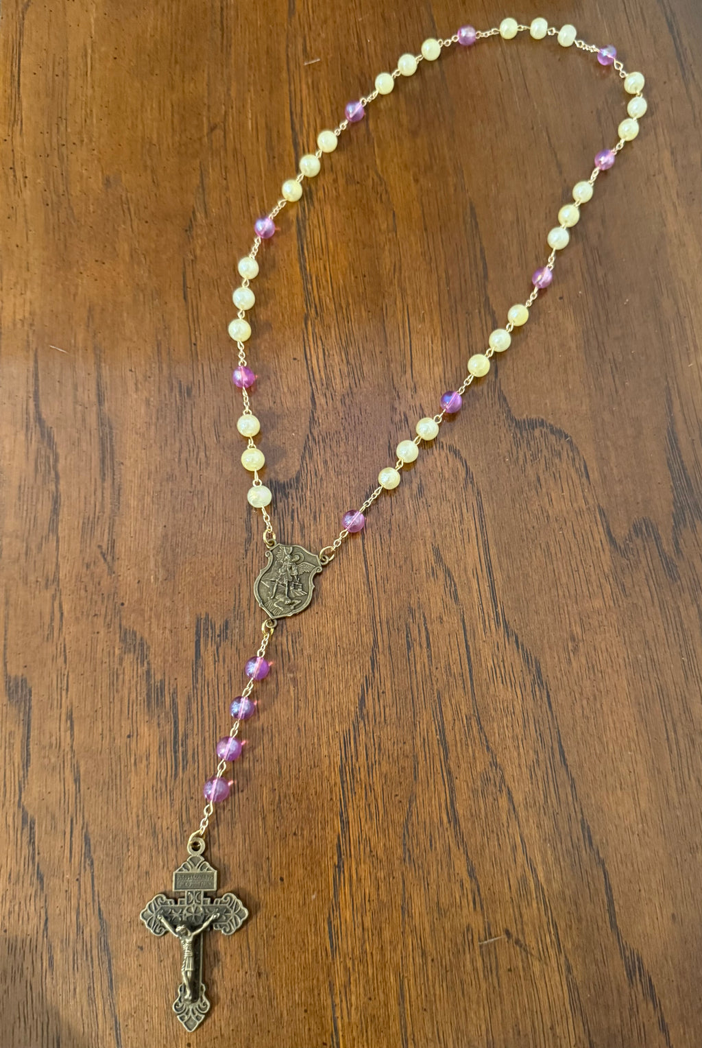Saint Michael Chaplet (Forged Pink)