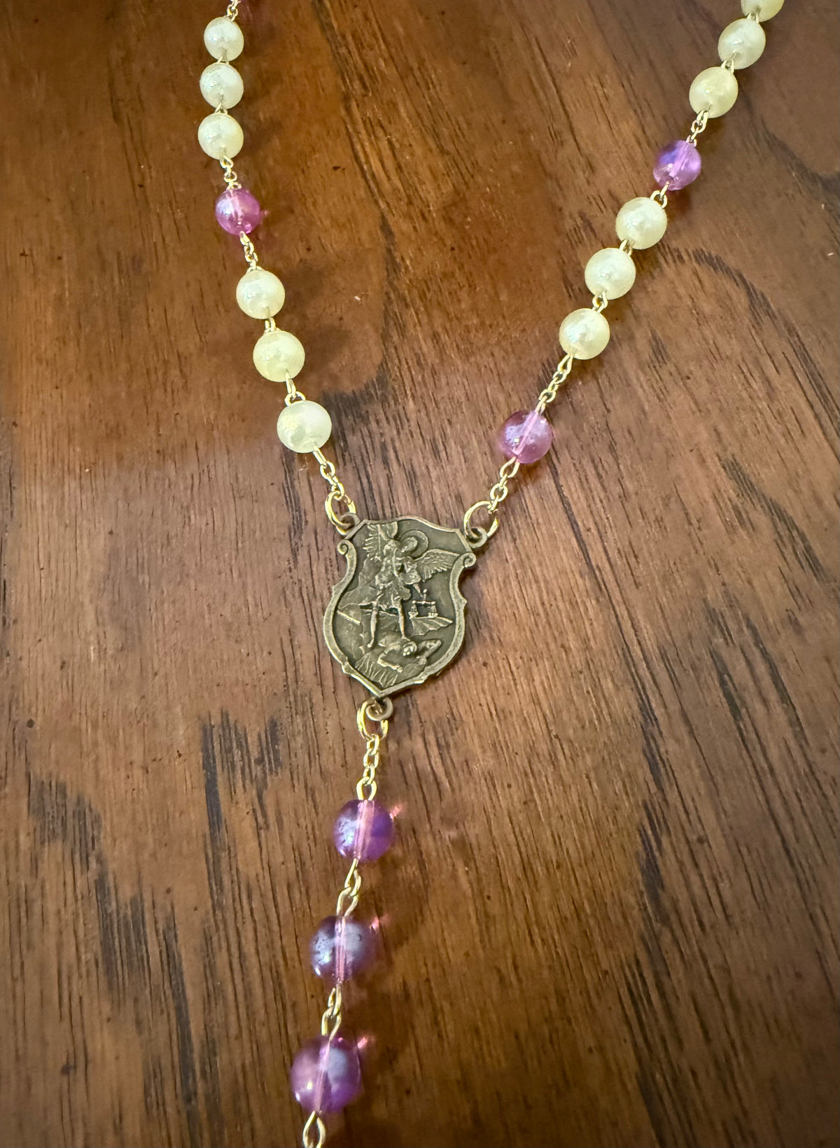 Saint Michael Chaplet (Forged Pink)